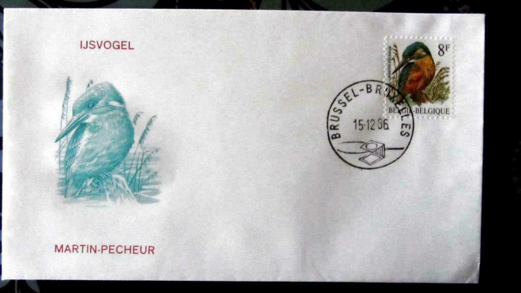 FIRST DAY COVER- VOGELS VAN BUZIN- DE IJSVOGEL, Ophalen of Verzenden, Gestempeld, Dier of Natuur