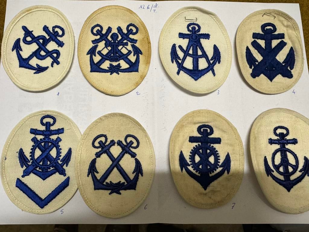 WWII KM kentekens, Ophalen of Verzenden, Marine, Embleem of Badge