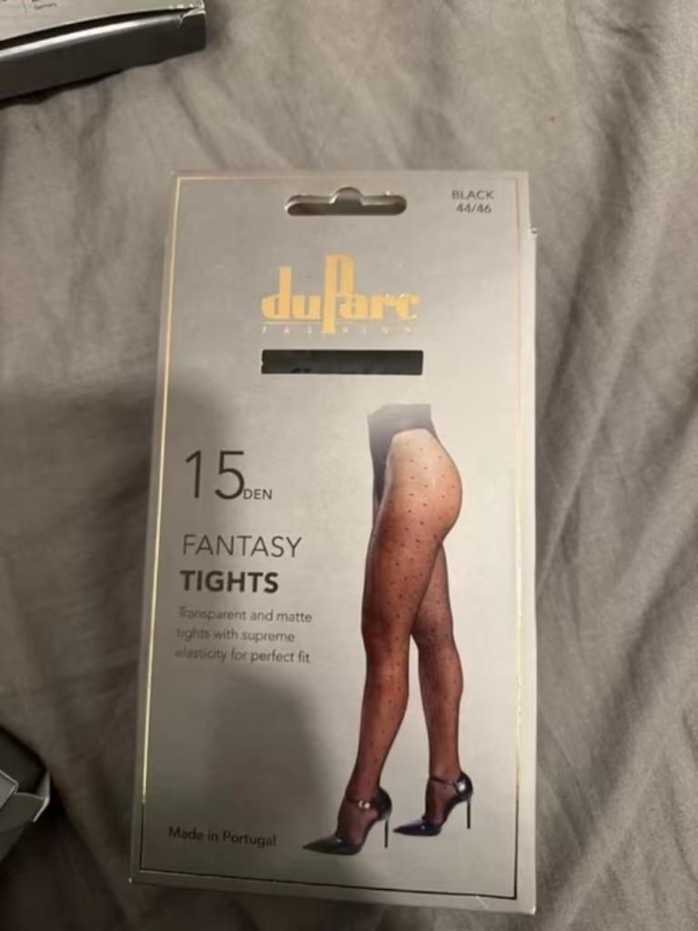 Nouveaux collants fantaisie noirs 15 DEN, livraison gratuite, Neuf, Taille 44/46 (L), Panty, Noir