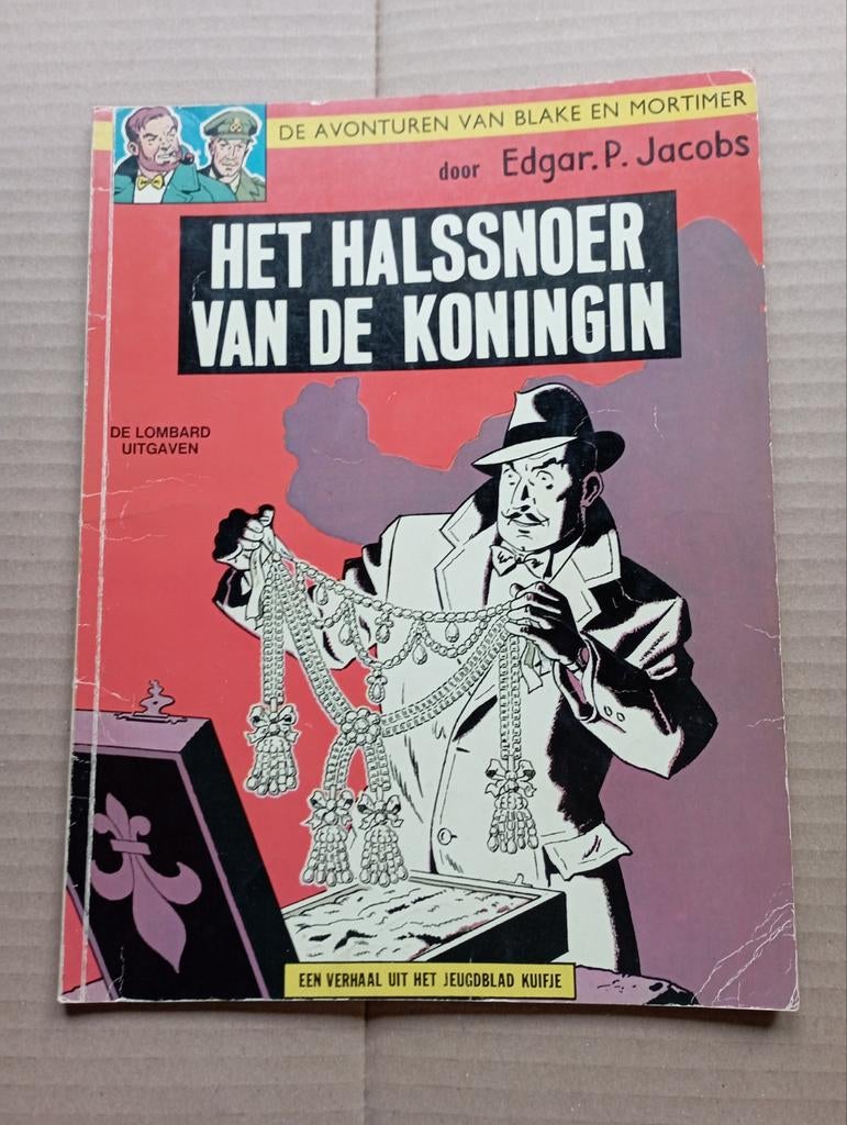 Het halssnoer van de koningin - Edgar P. Jacobs (1967), Enlèvement ou Envoi, Edgar P. Jacobs, Une BD, Utilisé