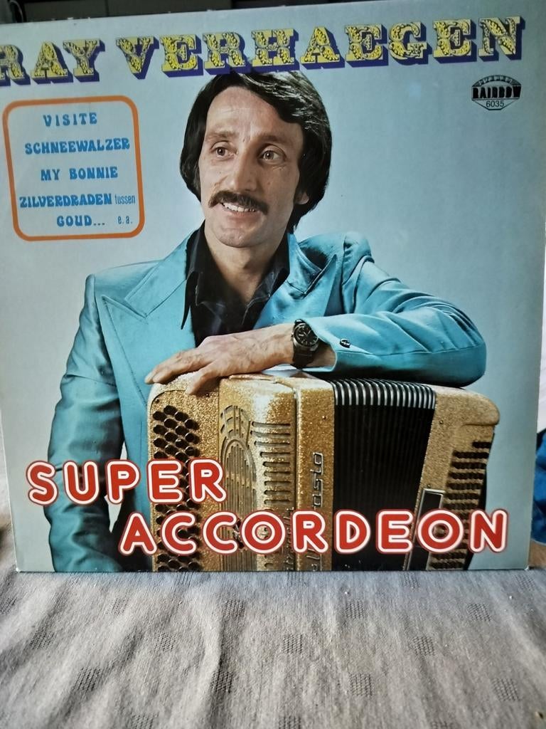 Très bon accordéon LP Ray Verhaegen, CD & DVD, Vinyles | Autres Vinyles, Enlèvement ou Envoi, Utilisé, 12 pouces