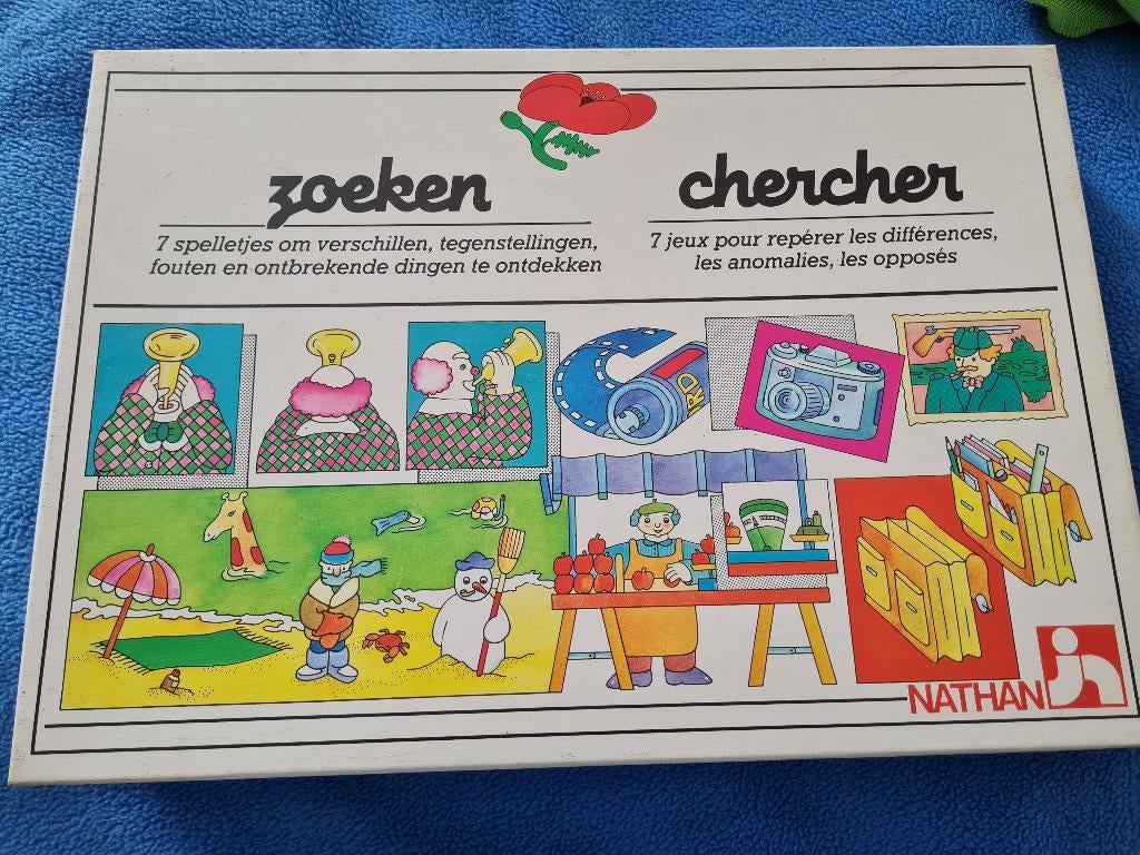 Zoeken - 7 spelletjes - Nathan, Kinderen en Baby's, Speelgoed | Educatief en Creatief, Ophalen of Verzenden, Ontdekken