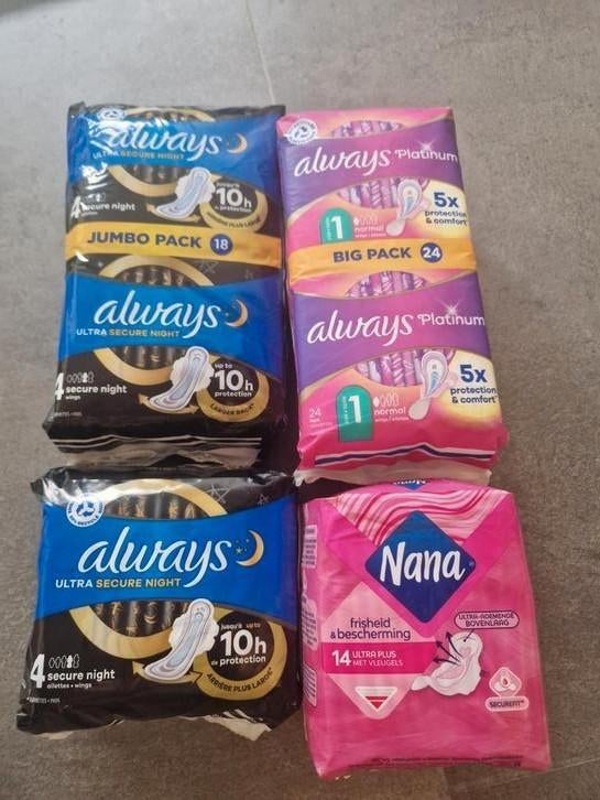 Serviettes hygiéniques Always + Nana, Enlèvement ou Envoi, Neuf