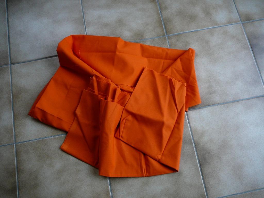 oranje stof, 2 stukken, Ophalen of Verzenden, Nieuw, Oranje, Katoen
