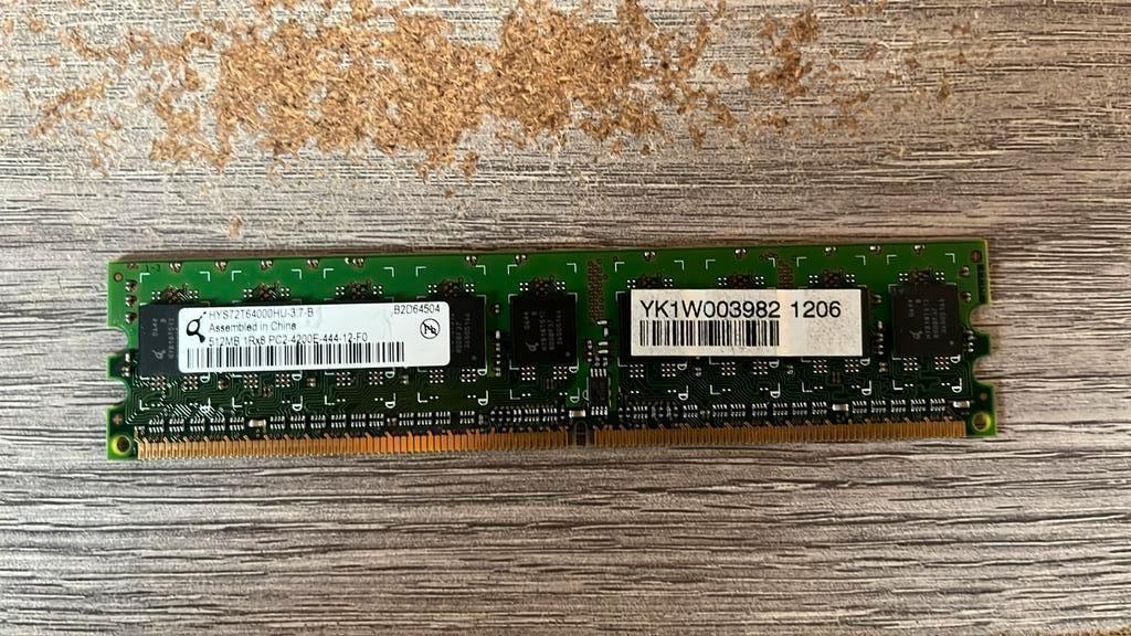 Qimonda DDR2 Ram 512 MB 533Mhz, Computers en Software, RAM geheugen, Ophalen, 1 GB of minder, Zo goed als nieuw, DDR2