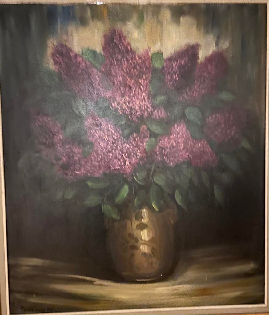Schilderij Jasmijnen - Marcel Van Loocke, Antiek en Kunst, Ophalen