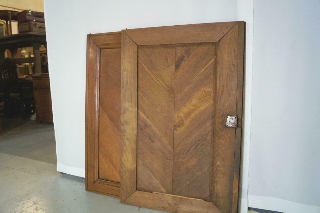 2 Grote Antieke Louis Philippe (kast-)deuren eik 110x 70, Antiek en Kunst, Curiosa en Brocante, Ophalen