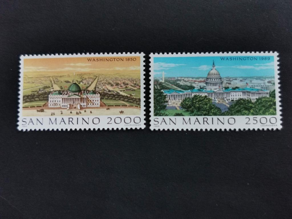 San Marino 1989 - grote wereldsteden - Washington **, Ophalen of Verzenden, Postfris