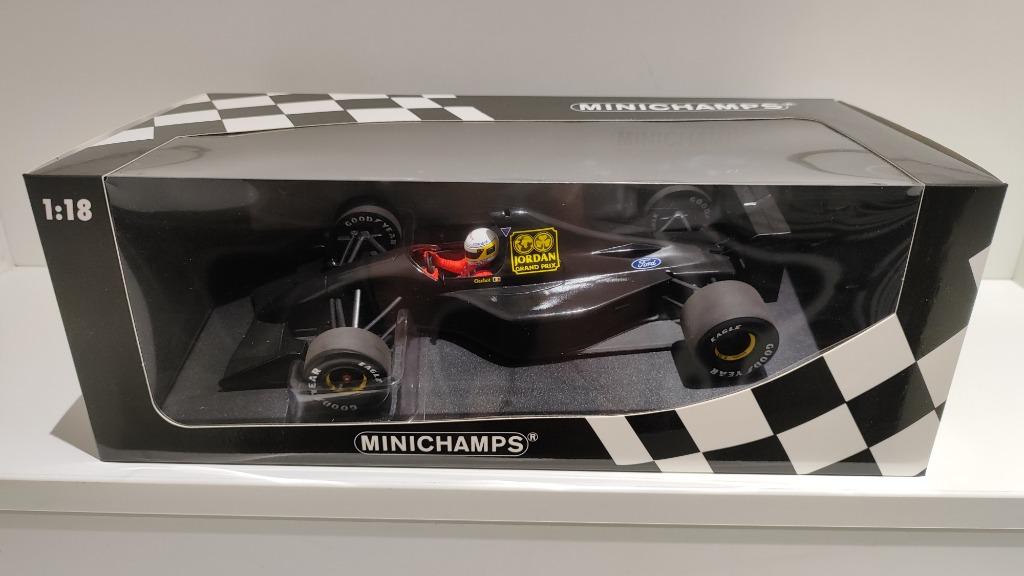 Minichamps 1/18 Jordan '91 F1 Bertrand Gachot Limited 200st, Ophalen, Nieuw, MiniChamps