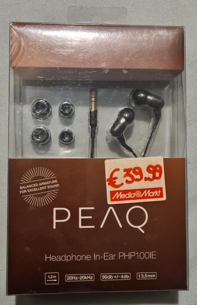 Écouteurs filaires PEAQ *NOUVEAU*, Télécoms, Enlèvement ou Envoi, Neuf, Intra-auriculaires (In-Ear)