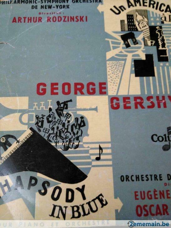 Rare!Georges gershwin Columbia/Rhapsody in blue parfait état, Enlèvement, Autres formats
