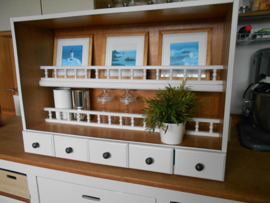 BEAU MEUBLE ETAGERES TIROIRS BUREAU, CUISINE, SALLE DE BAIN, Enlèvement, Utilisé, Meuble