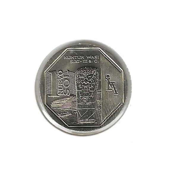 Peru, 1 Nuevo Sol 2012, Monolith of Kuntur Wasi., Enlèvement ou Envoi, Amérique du Sud, Monnaie en vrac