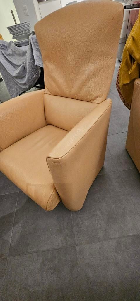 Nieuw fauteuile,100%buffel leder,perfecte staat Jori, 2 stuk, Ophalen of Verzenden, Nieuw, Leer