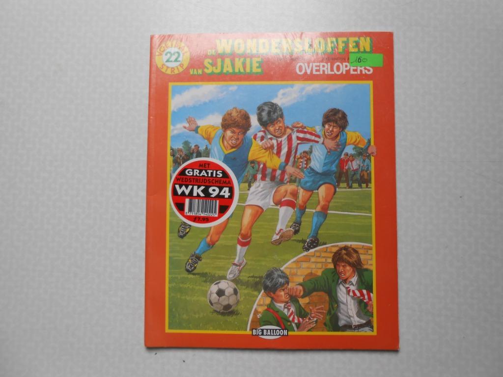 de wondersloffen van sjakie 22 overlopers 1ste druk 1994., Boeken, Stripverhalen, Eén stripboek, Ophalen of Verzenden, Nieuw