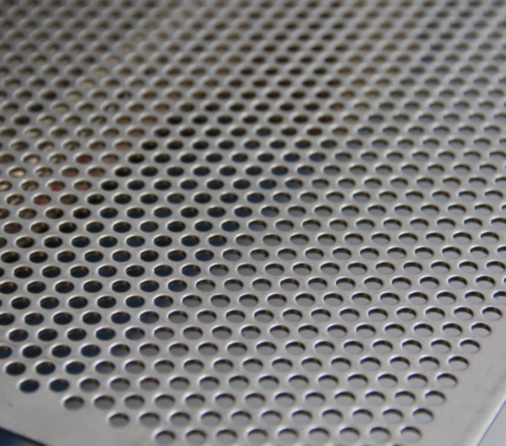 geperforeerde plaat in inox, Ophalen, Zo goed als nieuw, Overige materialen, Minder dan 20 mm