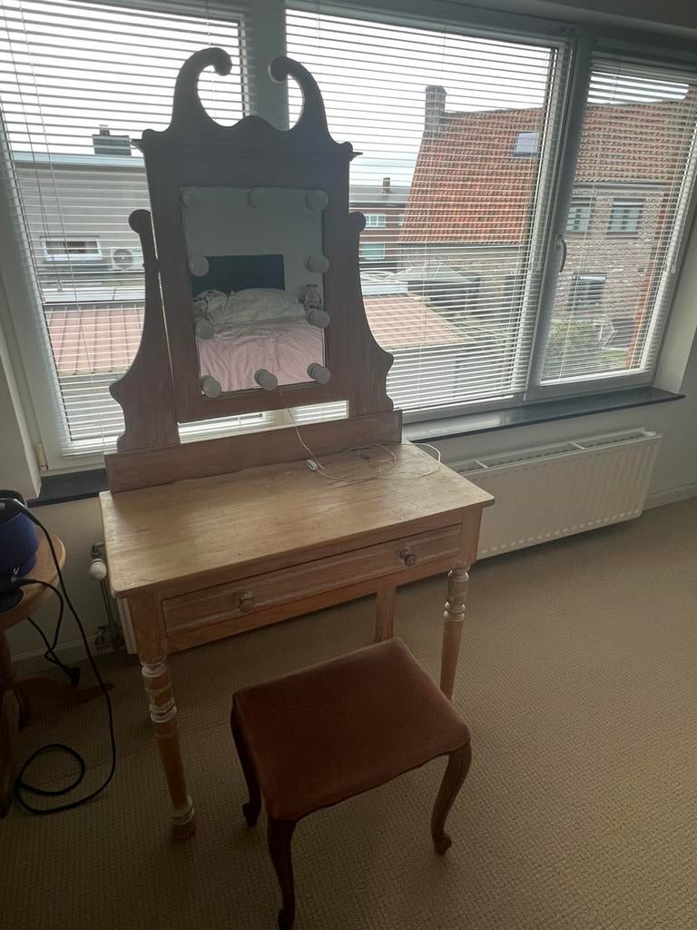 Landelijke kaptafel-commode, Maison & Meubles, Tables | Coiffeuses, Comme neuf, 100 à 150 cm, 50 à 100 cm, Bois, Enlèvement
