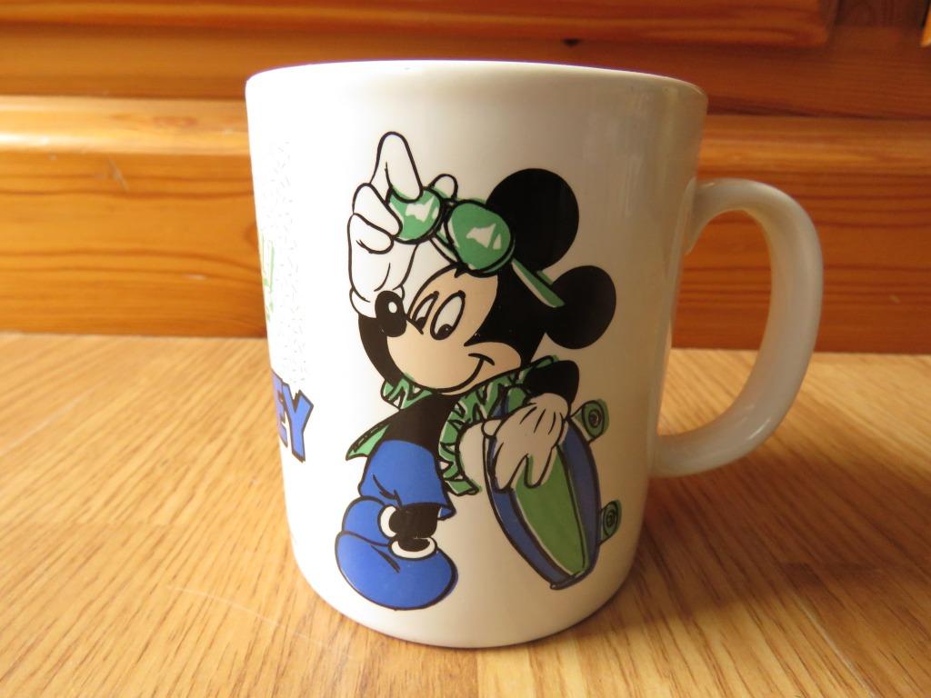mug tasse Mickey Héy! de 1987, Ophalen of Verzenden, Zo goed als nieuw, Kop(pen) en/of Schotel(s)