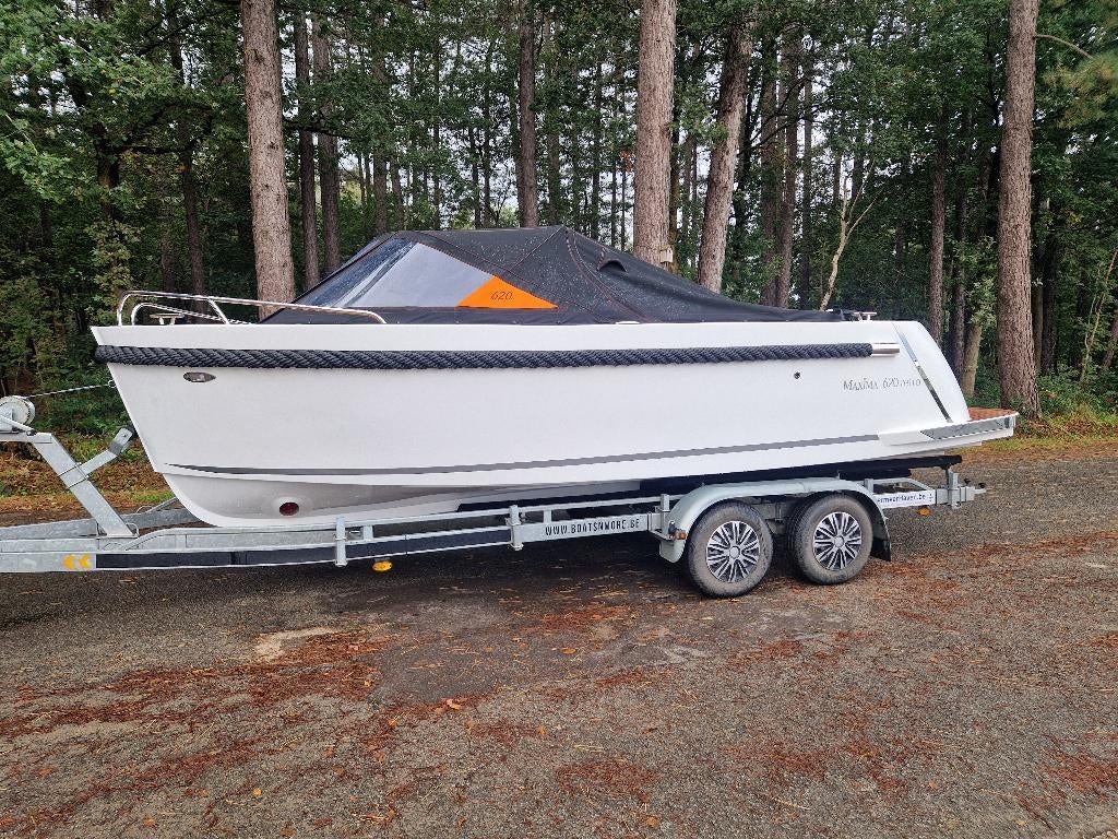Maxima 620 retro  ** Vaarbewijsvrij **, Watersport en Boten, Sloepen, Nieuw, 10 tot 30 pk, 6 meter of meer, Buitenboordmotor, Benzine