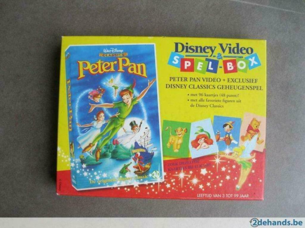 Exclusief Disney Classics geheugenspel met Peter Pan video, Verzamelen, Ophalen of Verzenden