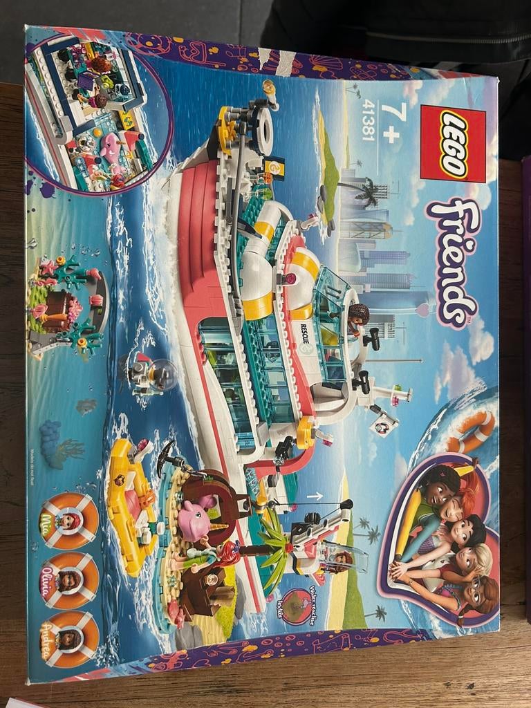 Lego friends Reddingsboot nummer 41381, Ophalen of Verzenden, Gebruikt, Complete set, Lego