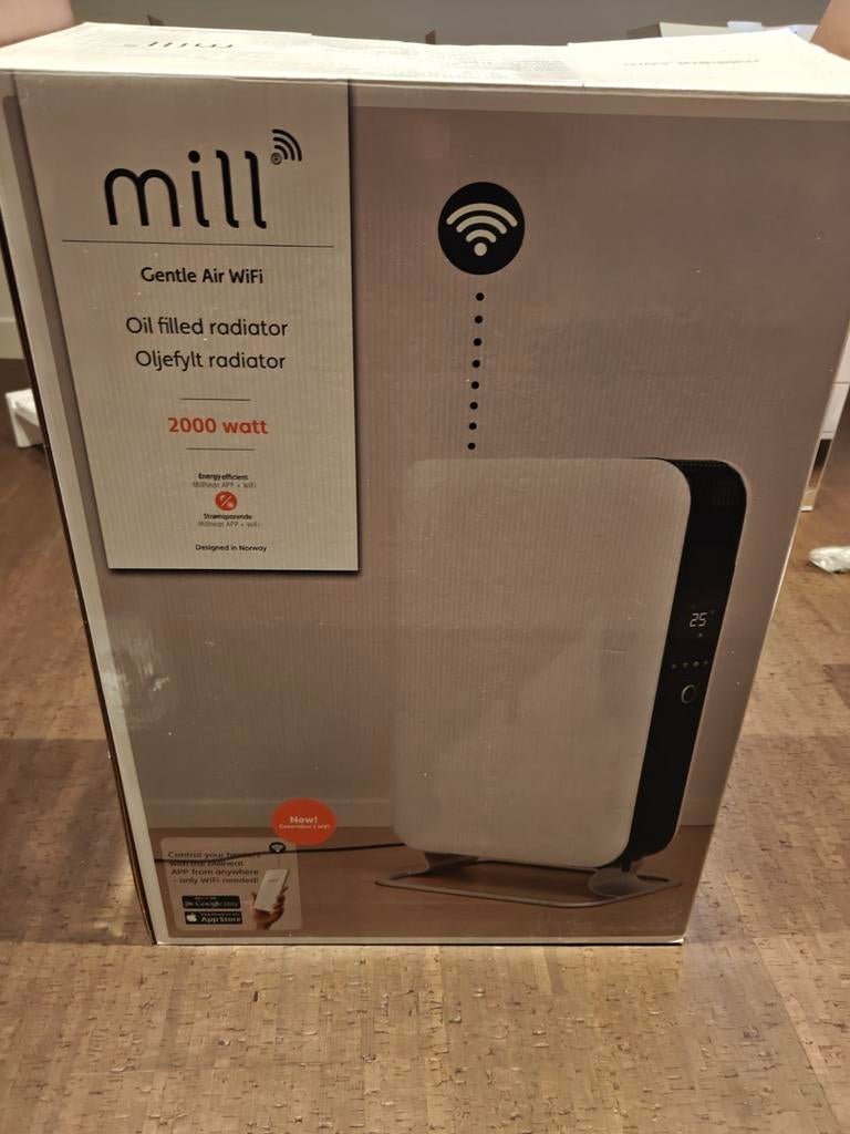 Mill Norway elektrische verwarming 2000W Wifi/app gestuurd, Ophalen of Verzenden, Zo goed als nieuw