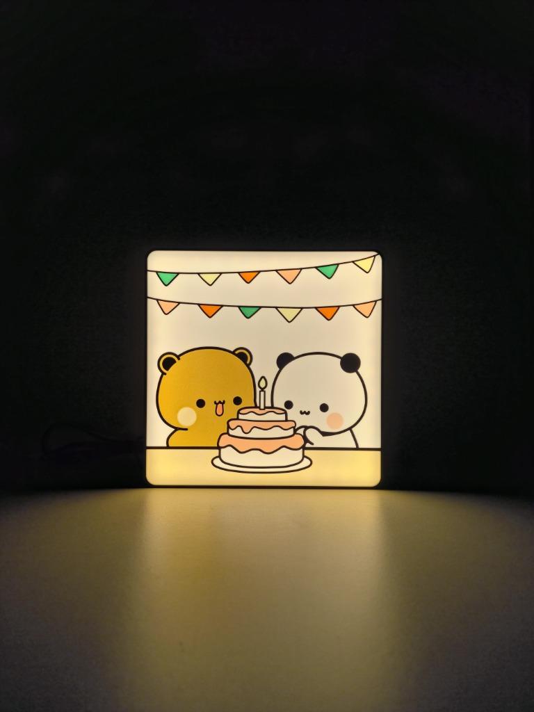 Lampe d'anniversaire Bubu & Dudu — Veilleuse LED Kawaii, Maison & Meubles, Lampes | Lampes en vrac, Neuf, Ampoule LED, Autres culots