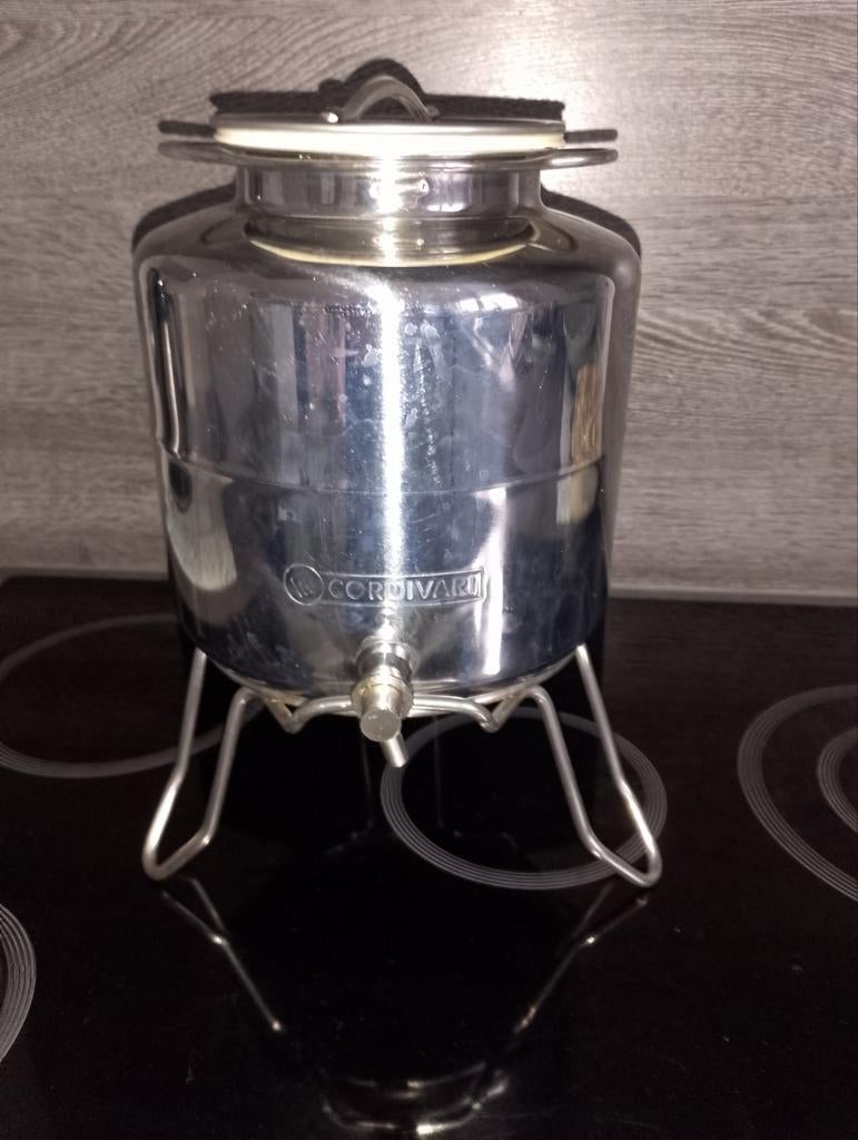 Olijfolie Inox vat, Huis en Inrichting, Ophalen of Verzenden