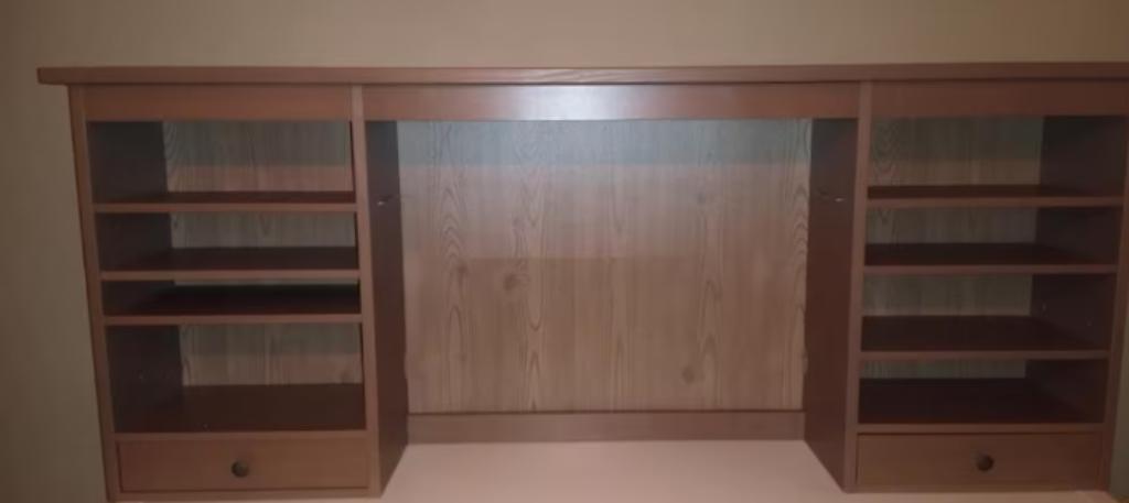 HEMNES opzetstuk bureau (taupe) IKEA, Enlèvement, Utilisé