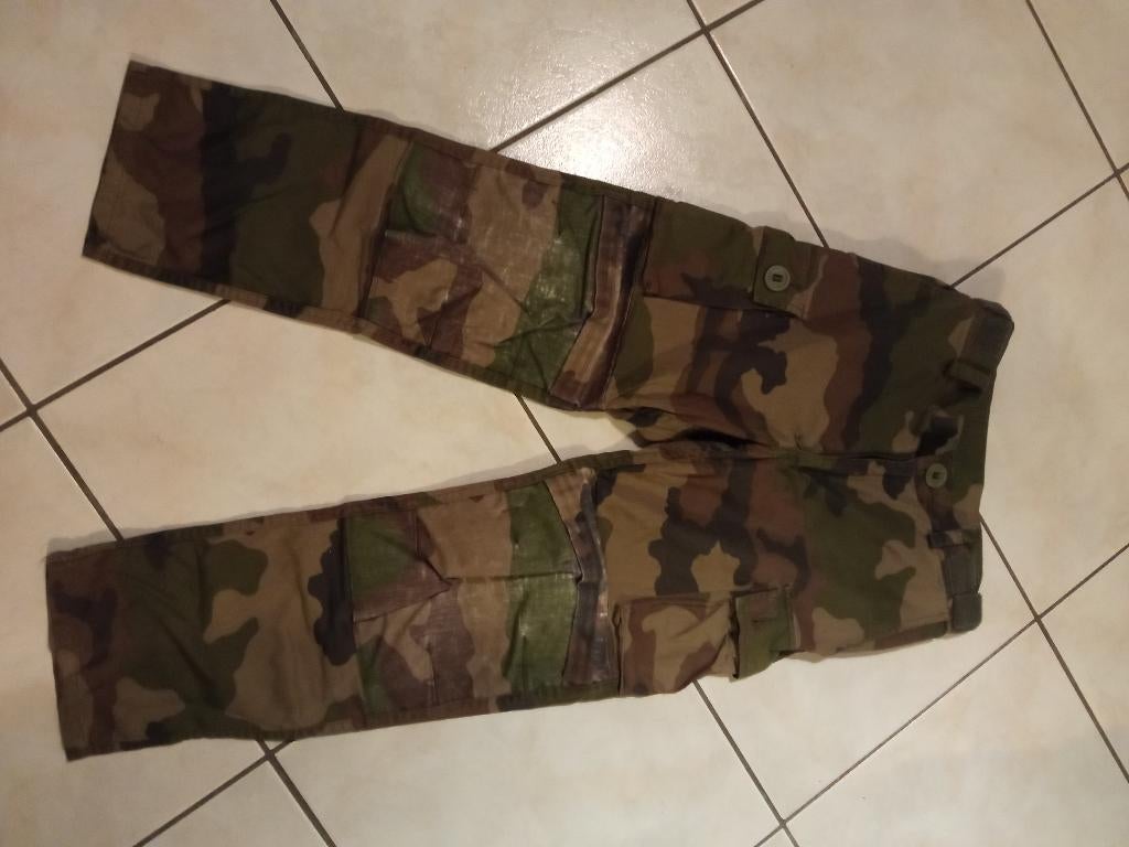 Militaria Armée Française Pantalon de Treillis Félin, Envoi, Armée de terre, Vêtements ou Chaussures