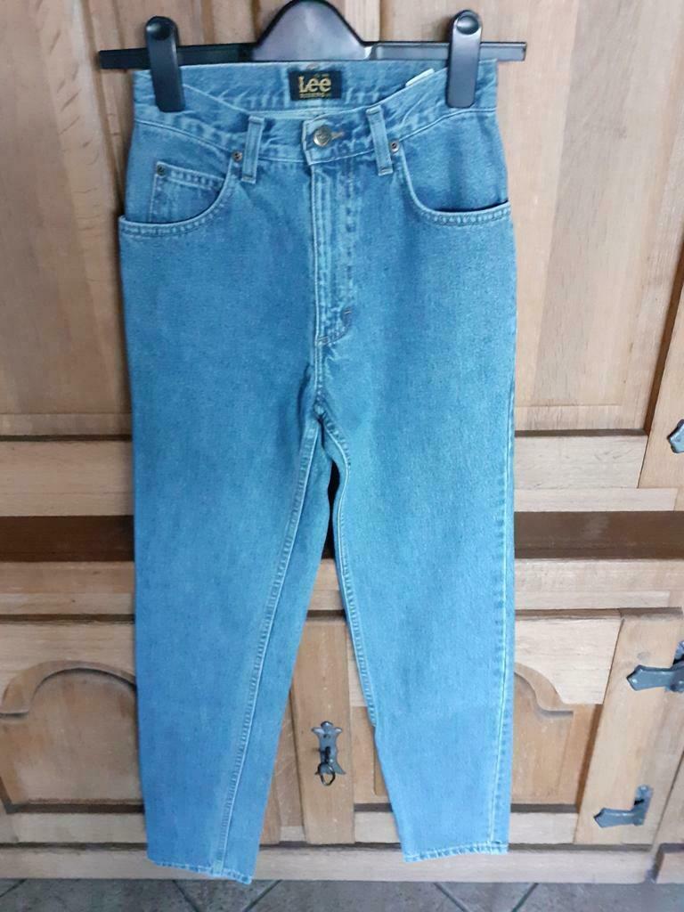 Blauwe dames jeans'Lee' maat 25, Blauw, Ophalen of Verzenden, Zo goed als nieuw, W27 (confectie 34) of kleiner