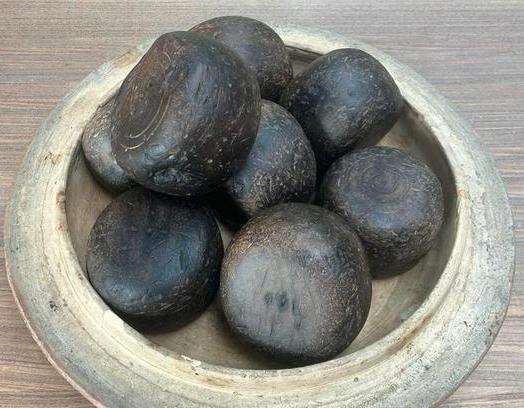 Antieke authentieke bollen voor gaaibol in hardhout, Ophalen of Verzenden