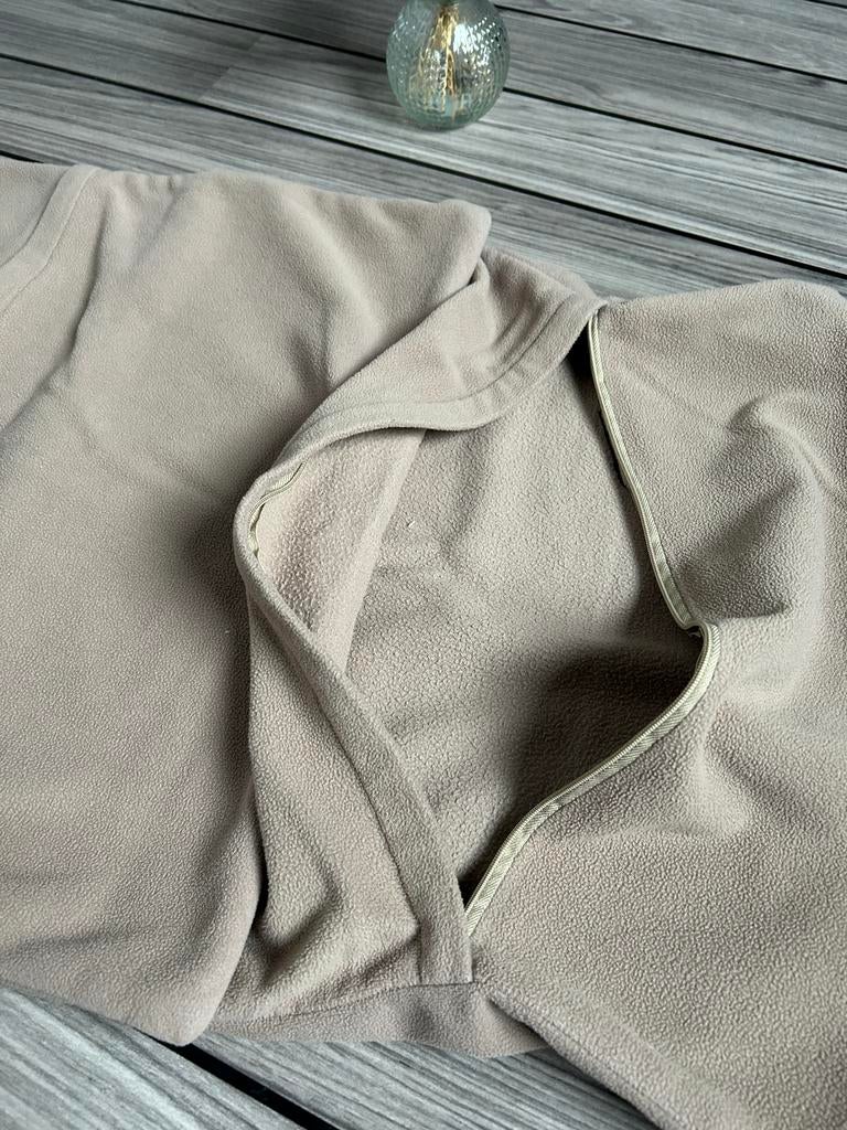 Set van 2 beige fleece kussenslopen  zacht & cozy – 44x44cm, Ophalen of Verzenden, Zo goed als nieuw, Beige