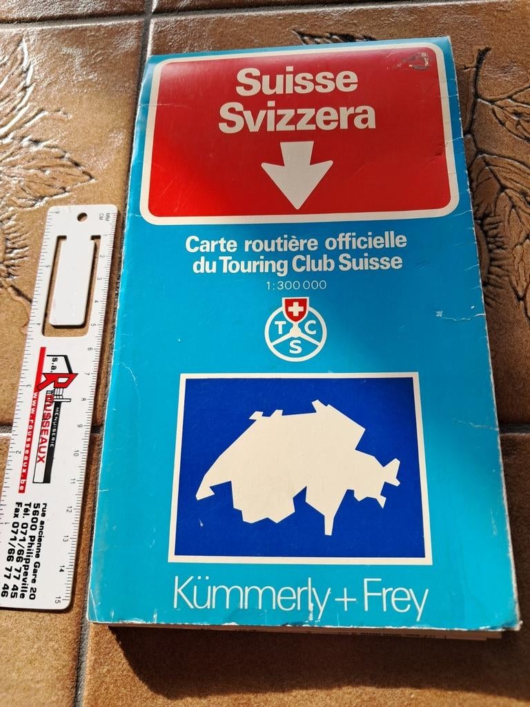 Carte routière Suisse - Touring Club Suisse, Enlèvement ou Envoi, Utilisé