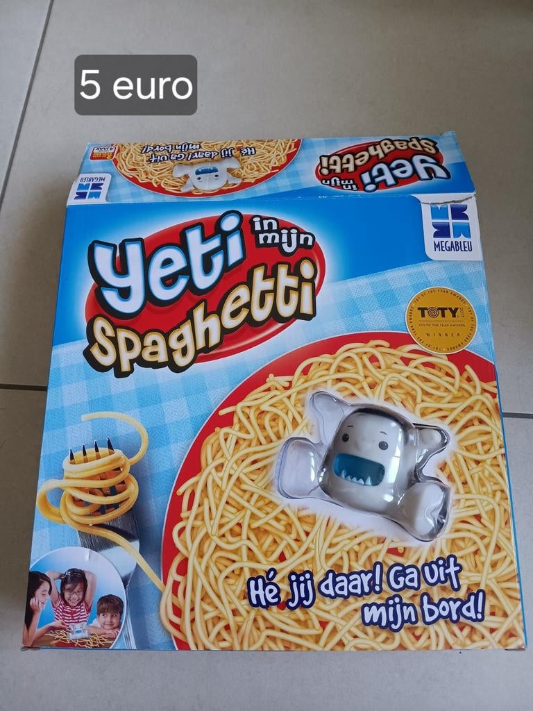 Yeti in mijn spaghetti gezelschapsspel, Hobby en Vrije tijd, Ophalen of Verzenden, Zo goed als nieuw
