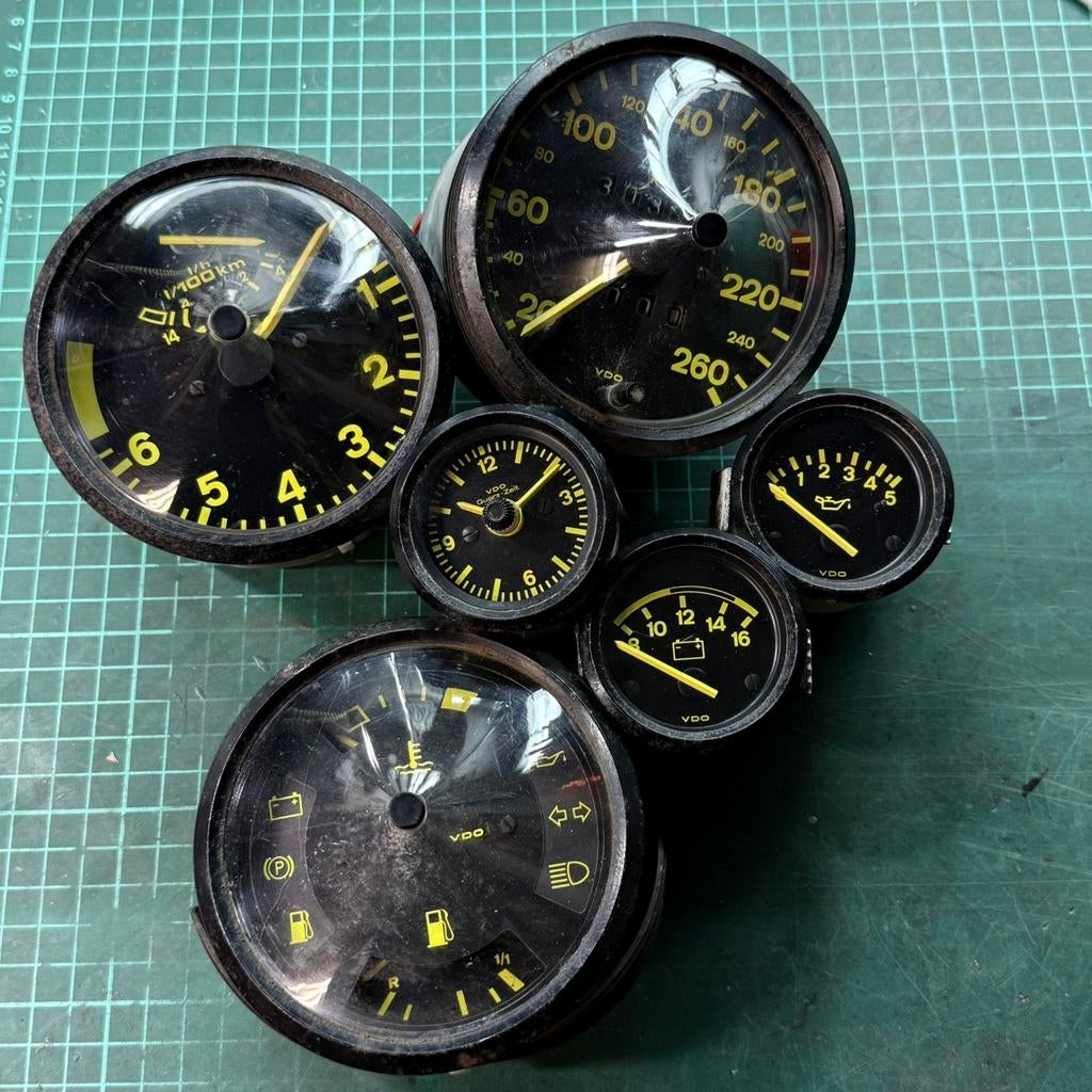 Set complet de compteurs et manos Porsche 944 phase 1, Ophalen of Verzenden, Gebruikt, Porsche