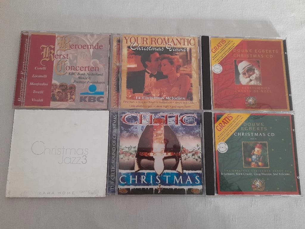 8 CD's (7 Kerst- en 1 Sinterklaasmuziek), Ophalen, Gebruikt, Kerst