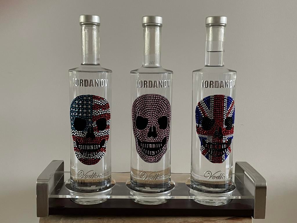 3 flessen Lordanov Vodka: Diamond Skull Edition, Verzamelen, Ophalen, Nieuw