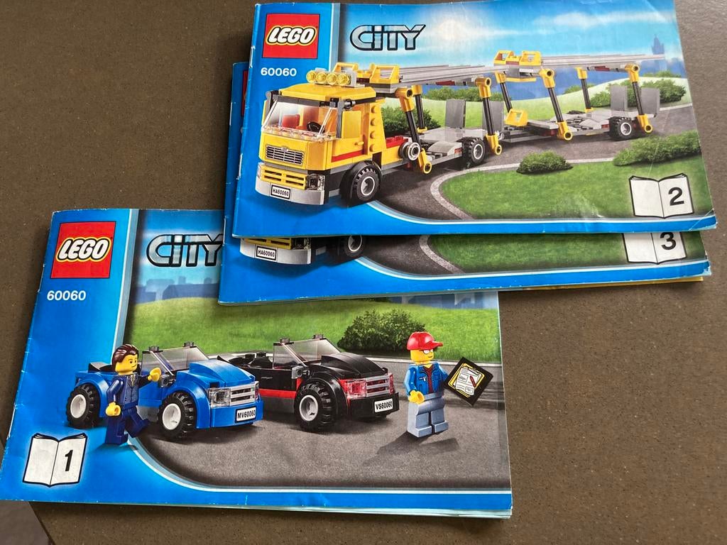 lego city 60060  2auto's , vrachtwagen autotransport, Ophalen, Gebruikt, Bouwen