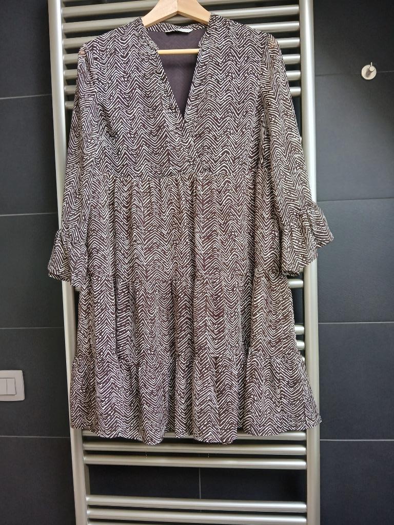 Leuke jurk dames nieuw only, Maat 38/40 (M), Only, Bruin, Nieuw