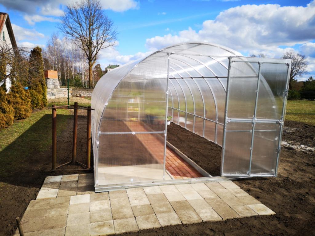 Serre Tunnelkas Melati van 6m² tot 36m2  4mm of 6mm poly, Neuf, Acier, Serre, Polycarbonate