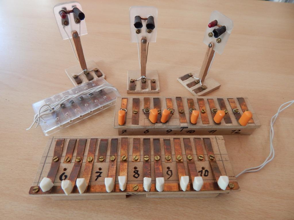 Lot H0 zelfbouw lichtsein & schakelbord, Overige merken, Gebruikt, Gelijkstroom of Wisselstroom, Rails