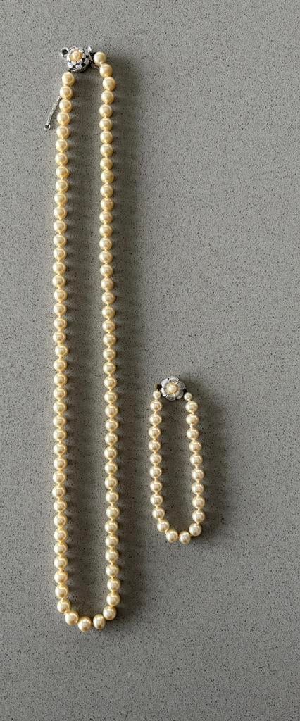 Lange parel + armband, Ophalen, Overige materialen, Ketting