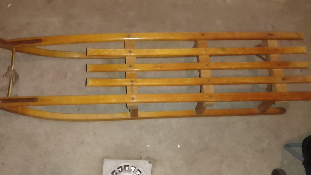 Traîneau en bois, année 60, bel état, Ophalen, Zo goed als nieuw, Hout