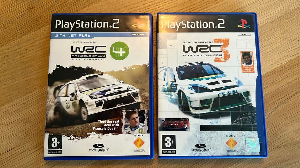2 jeux de course pour Playstation 2 - WRC3 & WRC4, Consoles de jeu & Jeux vidéo, Comme neuf, Course et Pilotage, Enlèvement, À partir de 3 ans