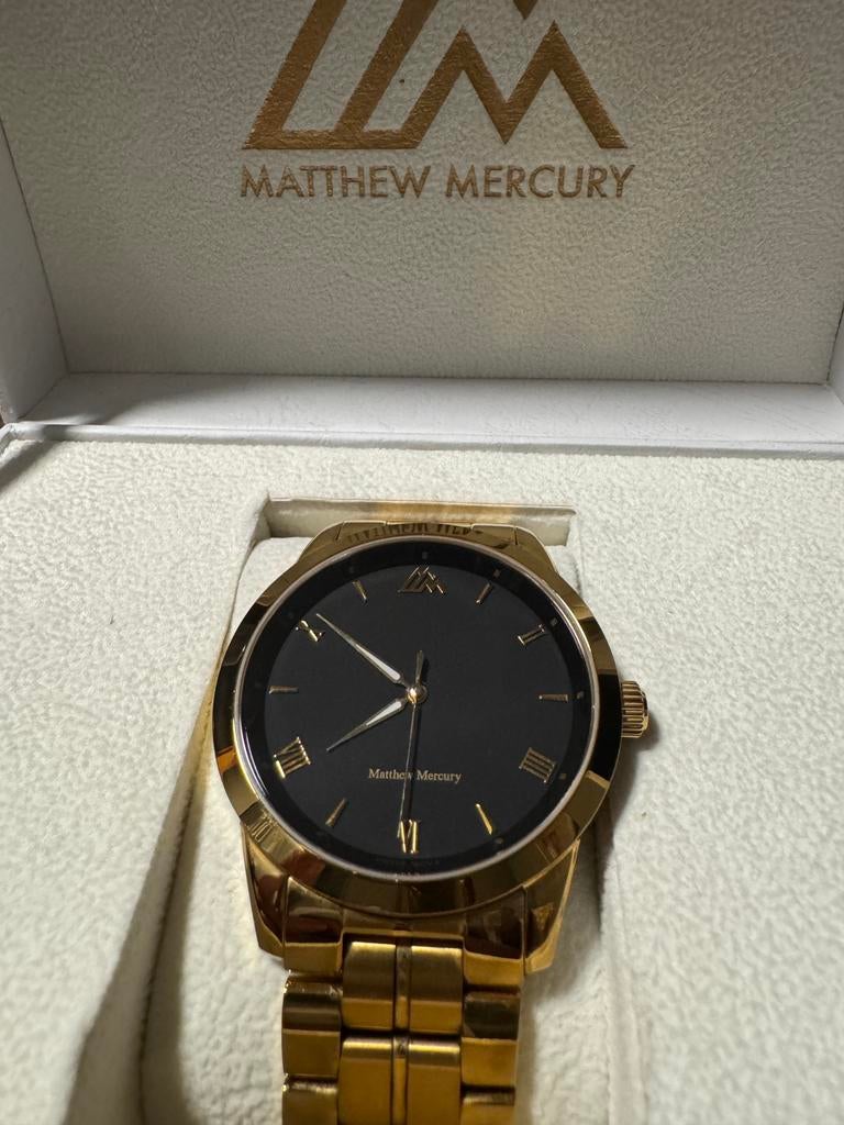 Matthew Mercury Men’s Watch Gold plated, Bijoux, Sacs & Beauté, Montres | Hommes, Montre-bracelet, Comme neuf, Or, Enlèvement