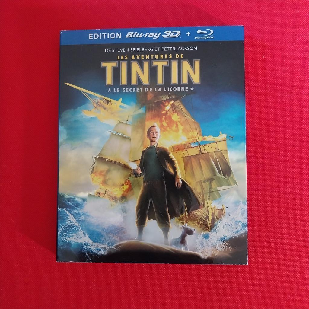 Les Aventures de Tintin :Secret de la Licorne - Blu-Ray /3D, Enlèvement, Comme neuf, Dessins animés et Film d'animation