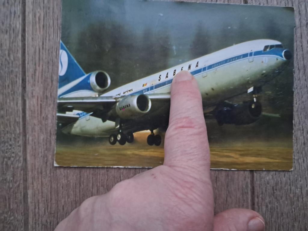 Puissance décrite avec un avion par Sabena, ancienne Belge, Collections, Enlèvement ou Envoi