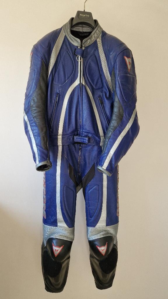 Dainese 2-delig lederen pak, Motoren, Kleding | Motorkleding, Ophalen, Dainese, Tweedehands, Heren