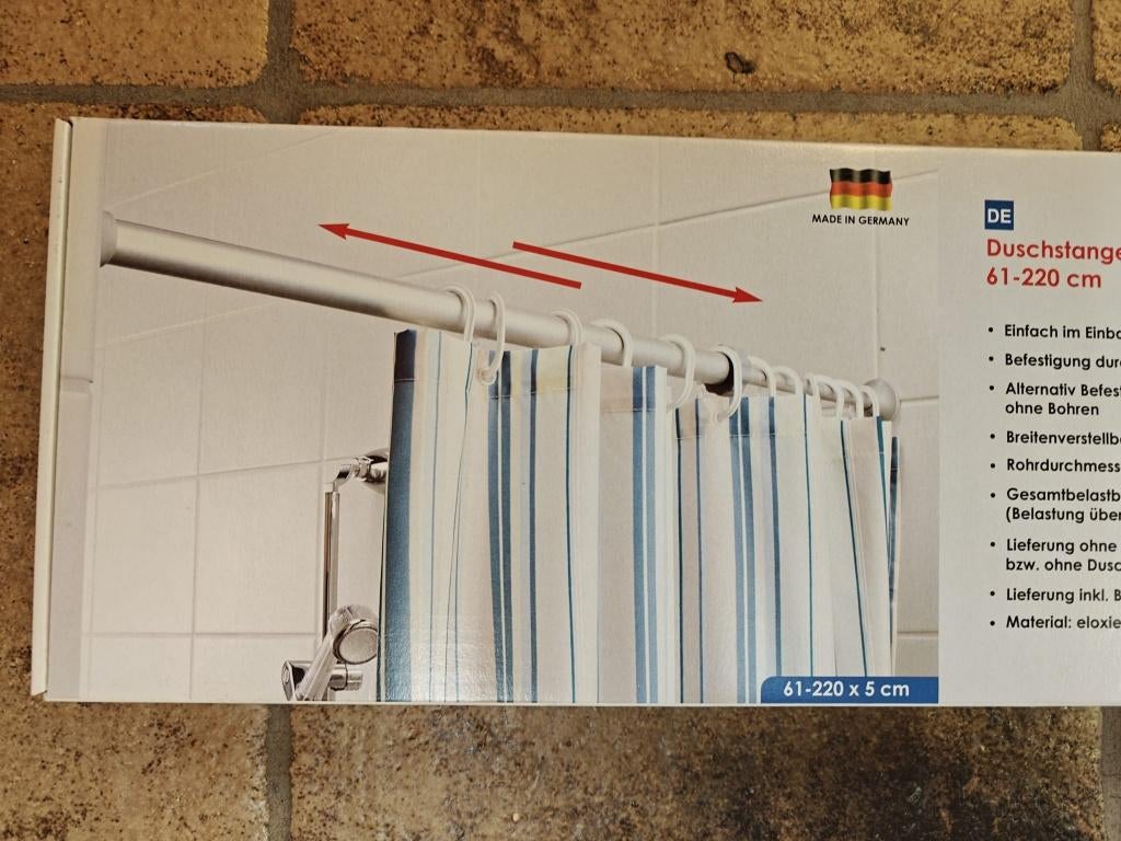 Nieuwe douchegordijnstang, Ophalen of Verzenden